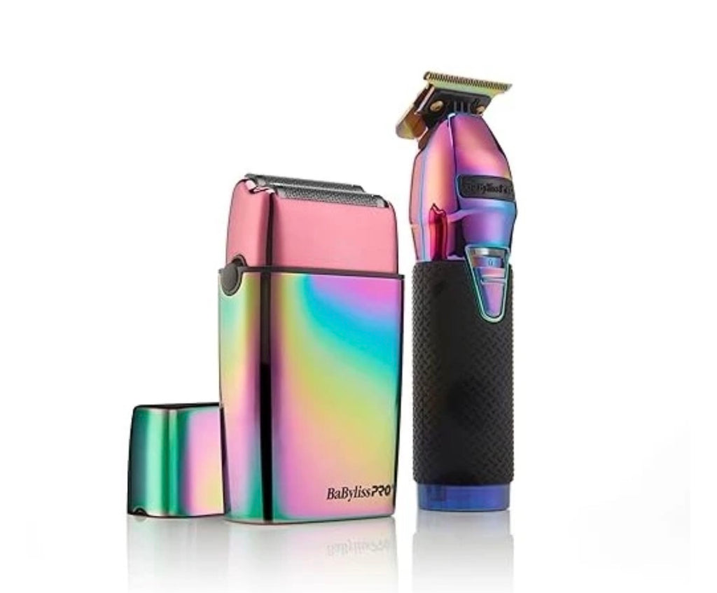BaBylissPRO® LimitedFX Iridescent Trimmer and Double-Foil Shaver Gift Set