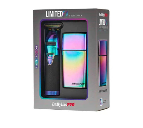 BaBylissPRO® LimitedFX Iridescent Trimmer and Double-Foil Shaver Gift Set
